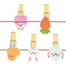 40 Pcs Wood Clothes Pin Clip Clothespins Baubles Decoration