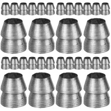 32Pièces Coin Renforcé En Fer Argenté Pour Outils Manche De Marteau