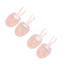 2Pairs Breathable Beige Half Toe Dance Shoes Ballet Shoes for Yoga