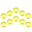 20Pcs Yellow Emergency Push Rings Replacement Stop Signs 2