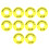 20Pcs Yellow Emergency Push Rings Replacement Stop Signs 3