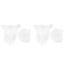 2 Sets Simple Sink Strainer Plastic Filter Screen For Household Use