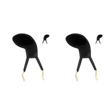 2Pcs Violin Shoulder Rest Cushion Black Soft Breathable Pads