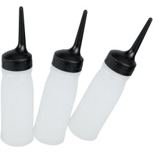 6Pcs Multi-Purpose Transparent Hair Color Bottles for Shampoo & Dye