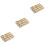 3Pcs Multi-Lattice Watch Storage Box Light Yellow Density Board Case 5