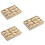 3Pcs Multi-Lattice Watch Storage Box Light Yellow Density Board Case 7