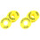 20Pcs Yellow Emergency Push Rings Replacement Stop Signs 6