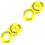 20Pcs Yellow Emergency Push Rings Replacement Stop Signs 7