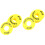 20Pcs Yellow Emergency Push Rings Replacement Stop Signs 8