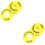20Pcs Yellow Emergency Push Rings Replacement Stop Signs 10