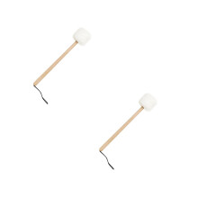 2Pcs Soft Fleece Gong Mallet Wooden Singing Bowl Accessory Multi Color