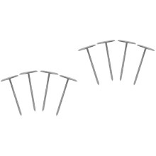 8Pcs Silver Flower Nails Decorating Tool for Home Cupcake Icing
