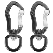 2St Praktische Zwarte Kite Buckles Stevige Sleutelketting Voor Outdoor
