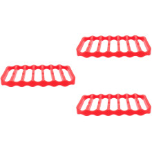 3Pcs Silicone Roasting Rack Red Nonstick Heat-Resistant Oven Safe Mat