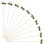 10Pcs Decorative Paper Flower Diffuser Sticks Safe Aromatherapy Rods 1