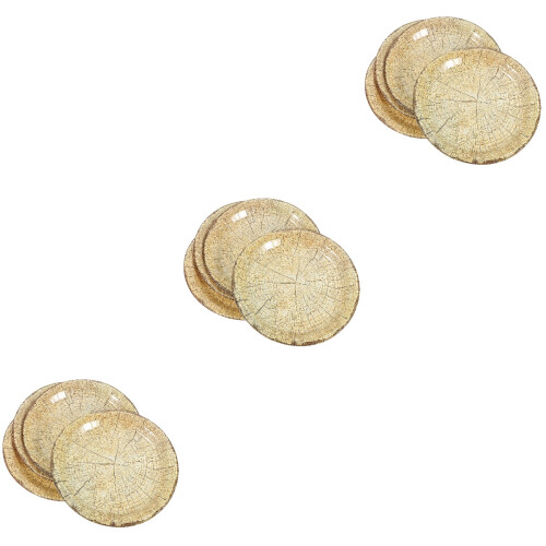 30Pcs Wood Grain Paper Party Dinner Multi-Use