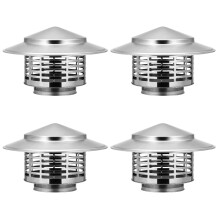 2Pcs Stainless Steel Chimney Chase Cover and Bird Guard
