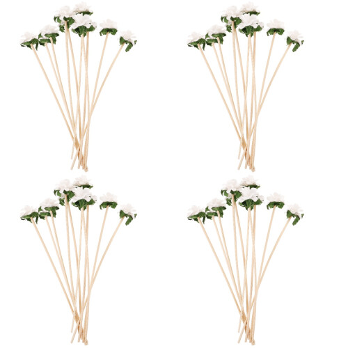 40St Diffuser Bloemensticks Van Papier En Rotan, Aroma Voor Thuis