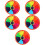 5Pcs Rotatable Prize Wheel Multicolor Wall Hanging Game 6