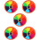 5Pcs Rotatable Prize Wheel Multicolor Wall Hanging Game 7