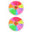 2Pcs Fun Foam Prize Wheel Hanging Turntable Teaching Prop 1