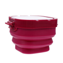 Portable Red Painting Pen Wash Bucket Durable Silicone PP