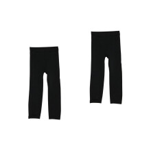 2Pcs Black Winter Leggings for Girls Thick Warm Stretchy Tights