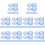 10Sets Blue Round Stackable 7 Day Organizer Case for Home Travel 1