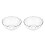 2Pièces Bols Cristal Clair En Pour Salades Snacks 5
