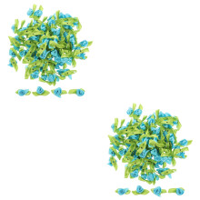 1000Pcs Blue Small Flowers for Crafts DIY Embroidery Patch Accessories