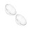 2Pièces Bols Cristal Clair En Pour Salades Snacks 6