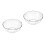 2Pièces Bols Cristal Clair En Pour Salades Snacks 7