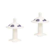 2Pcs Infant Pacifier Baby Soother White Silicone Teether