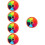 5Pcs Rotatable Prize Wheel Multicolor Wall Hanging Game 11