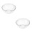 2Pièces Bols Cristal Clair En Pour Salades Snacks 8