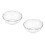2Pièces Bols Cristal Clair En Pour Salades Snacks 9