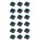 200Pcs Reusable Plastic Cake Boxes Black Base Clear Lid Gift Boxes 5