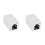 10St Wit Rj45 Coupler Cat5e/vrouwelijk Inline Voor Ethernet 4