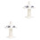 2Pcs Infant Pacifier Baby Soother White Silicone Teether 4