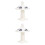 2Pcs Infant Pacifier Baby Soother White Silicone Teether 5