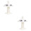 2Pcs Infant Pacifier Baby Soother White Silicone Teether 6