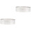 2 Pcs Circle Cookie Quiche Baking Mold 8*8cm Silver 4