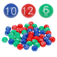 147Pièces Boules De Loto Plastique Colorées Pour Jeux De Fête Adultes