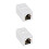 10St Wit Rj45 Coupler Cat5e/vrouwelijk Inline Voor Ethernet 7