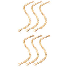 2 Pcs Gold Bag Accessories Diy Straps Handbag Replacements Chain