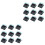 200Pcs Reusable Plastic Cake Boxes Black Base Clear Lid Gift Boxes 1
