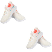 2Paren Meisjessneakers Wit Sportieve Mesh Gym