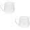 2Pièces Verseuse À Lait En Verre, Multi-Usage Transparent 1