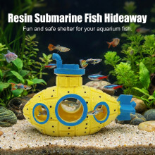 (Yellow) Resin Aquarium Cave for Fish Habitat