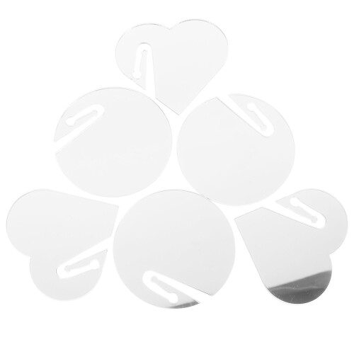 40Pcs Compact Acrylic Drink Tags Clear Party Wine Glass Identifiers 1